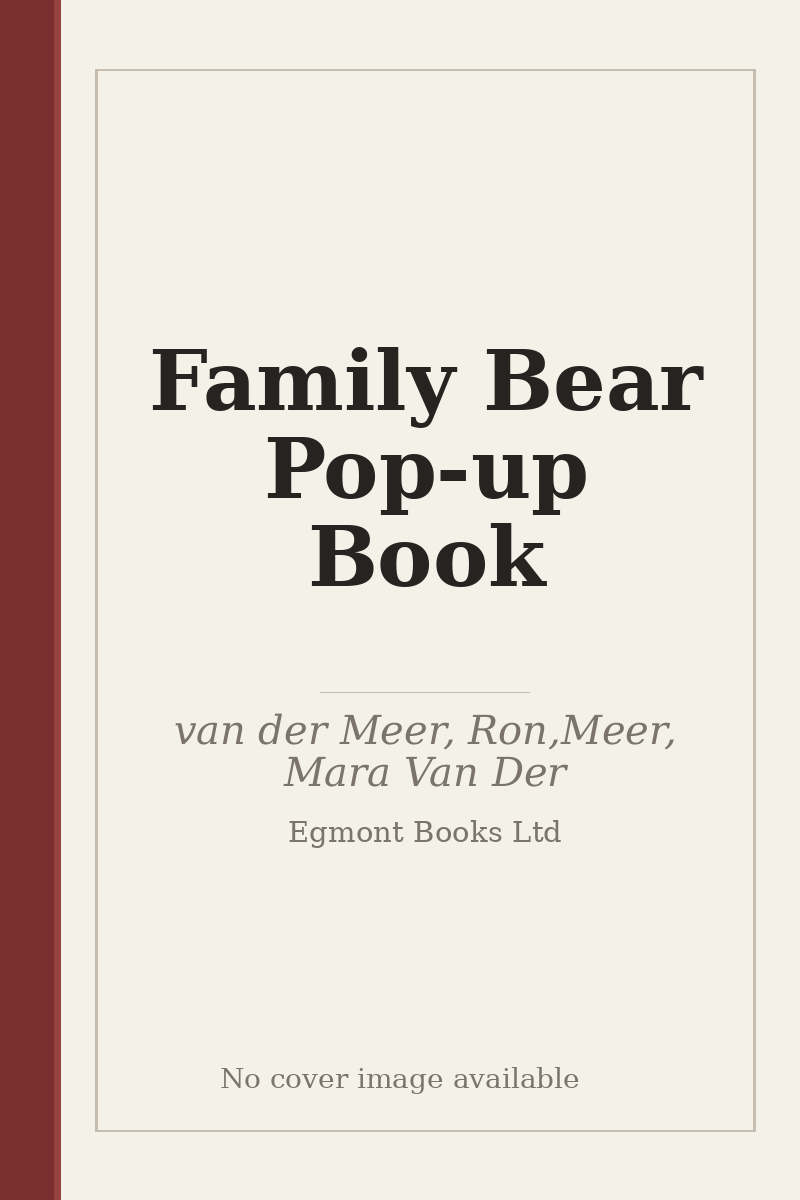 Family Bear Pop-up Book - no cover image available