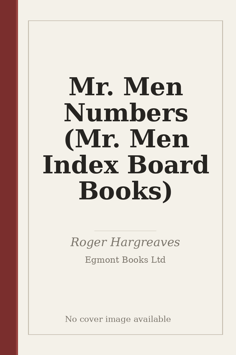 Mr. Men Numbers (Mr. Men Index Board Books) - no cover image available