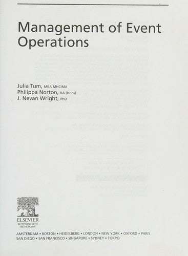 Management of Event Operations (Events Management)