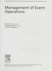 Management of Event Operations (Events Management)