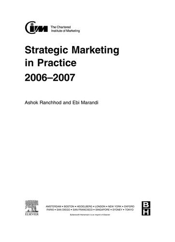 Strategic Marketing in Practice (CIM Coursebook)