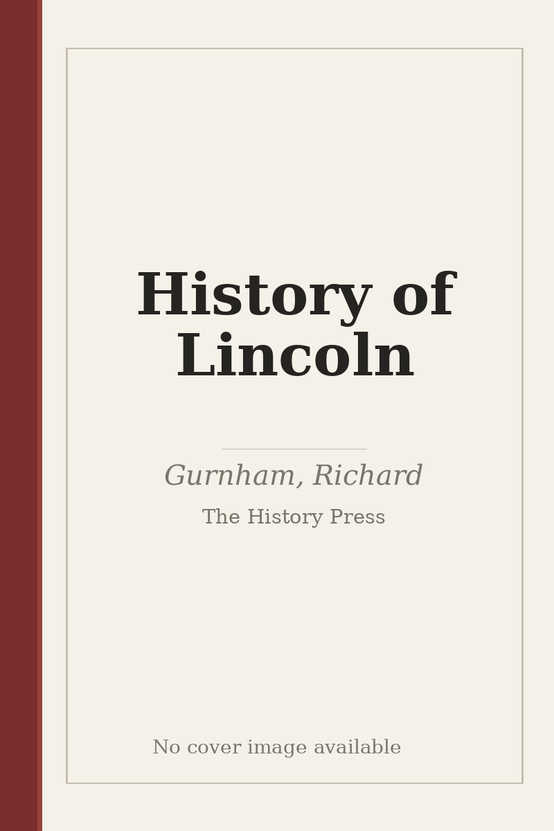 History of Lincoln - no cover image available