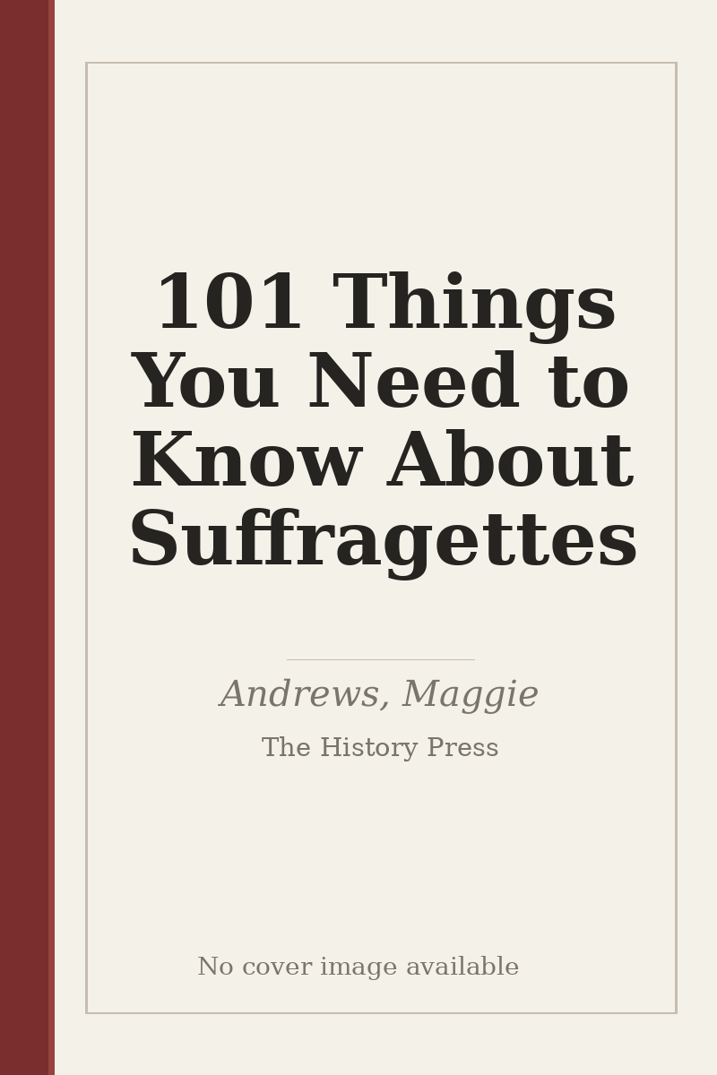 101 Things You Need to Know About Suffragettes - no cover image available