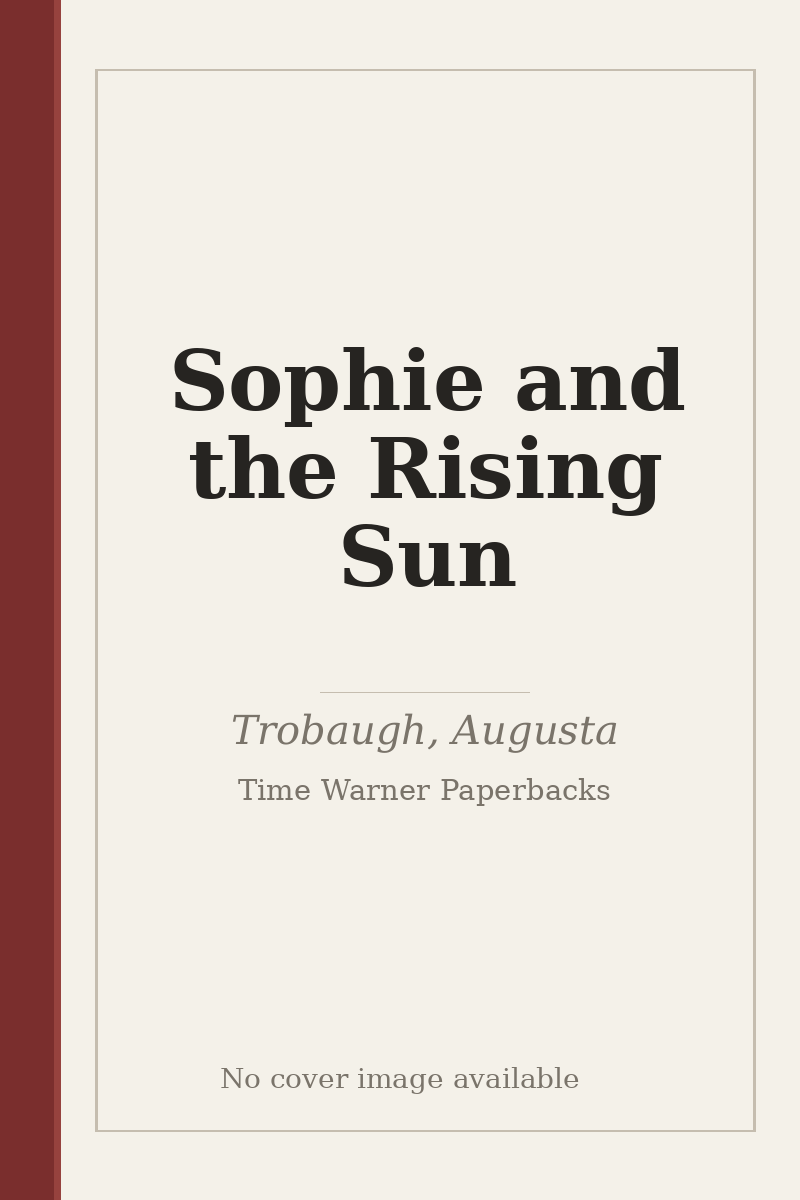 Sophie and the Rising Sun - no cover image available
