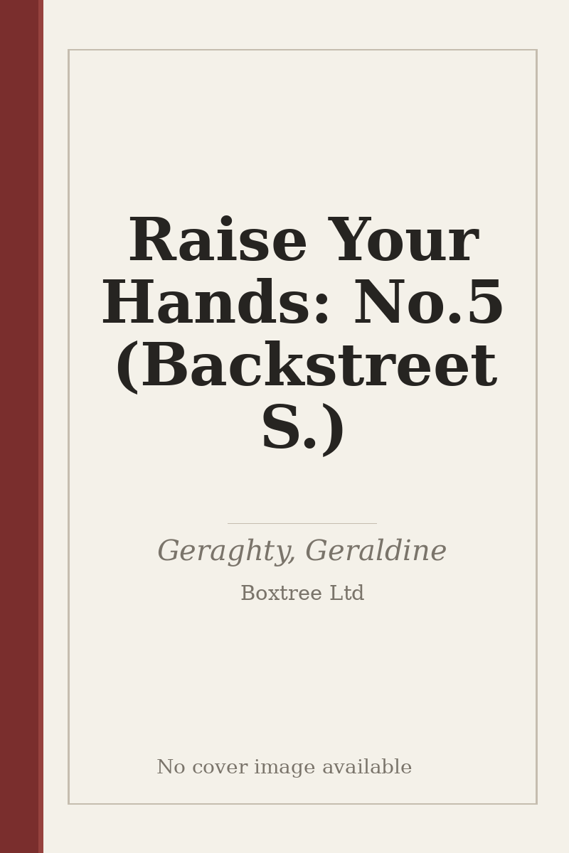 Raise Your Hands: No.5 (Backstreet S.) - no cover image available