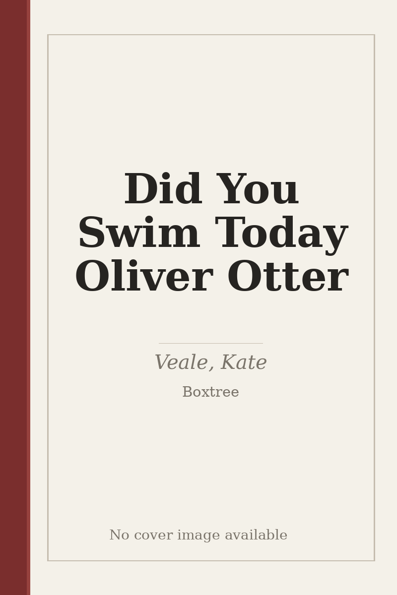 Did You Swim Today Oliver Otter - no cover image available