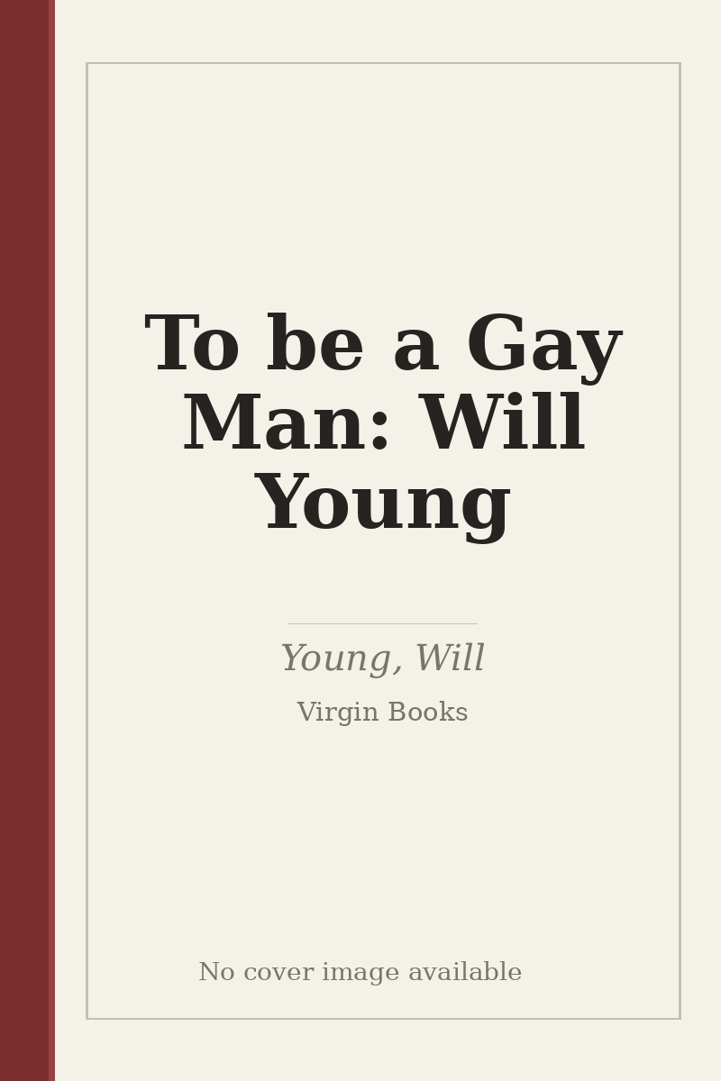 To be a Gay Man: Will Young - no cover image available
