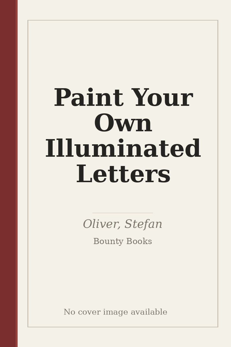 Paint Your Own Illuminated Letters - no cover image available