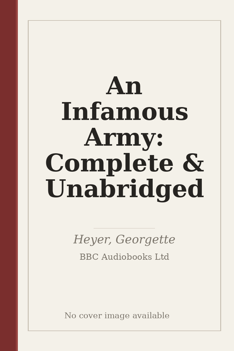 An Infamous Army: Complete & Unabridged - no cover image available
