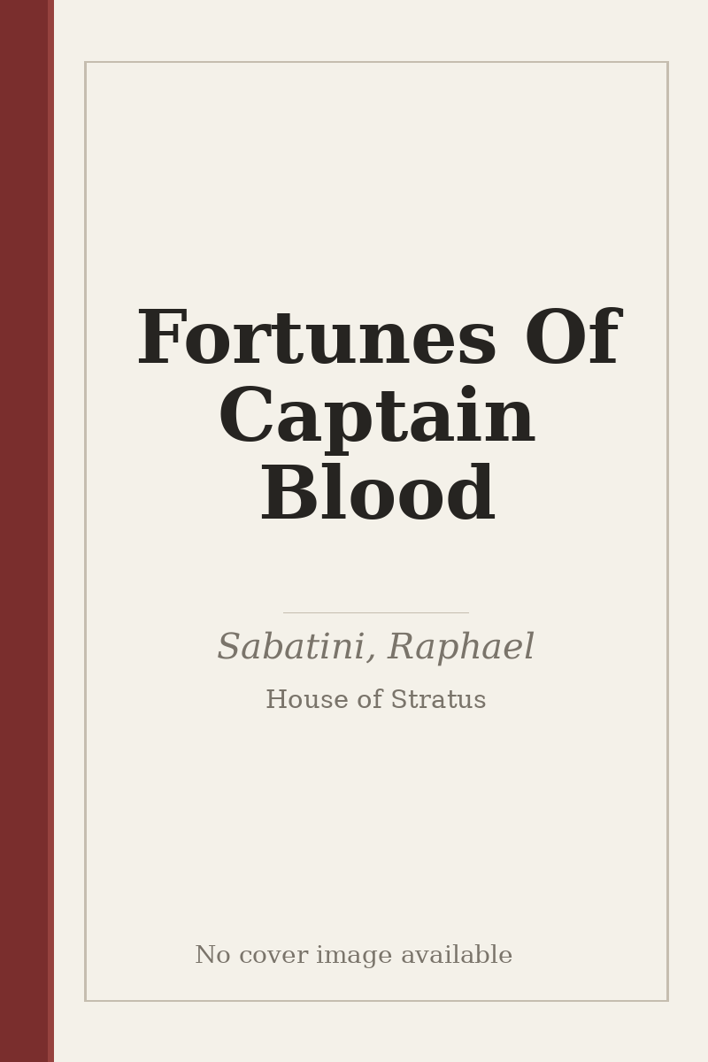 Fortunes Of Captain Blood - no cover image available