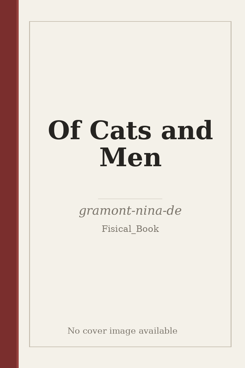 Of Cats and Men - no cover image available