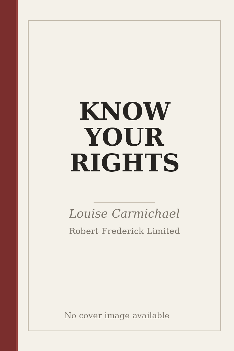 KNOW YOUR RIGHTS - no cover image available