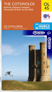 The Cotswolds ~ Explorer OL45 (The Outstanding All Weather Map)