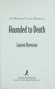 Hounded to Death (Melanie Travis Mystery)