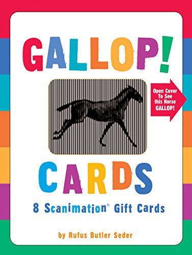 Gallop! Cards 8 Scanimation Gift Cards by Seder, Rufus Butler ( Author ) ON Oct-31-2008, Diary