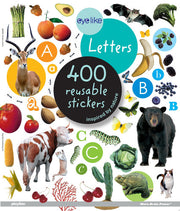 Eyelike Stickers: Letters: 400 Reusable Stickers Inspired by Nature