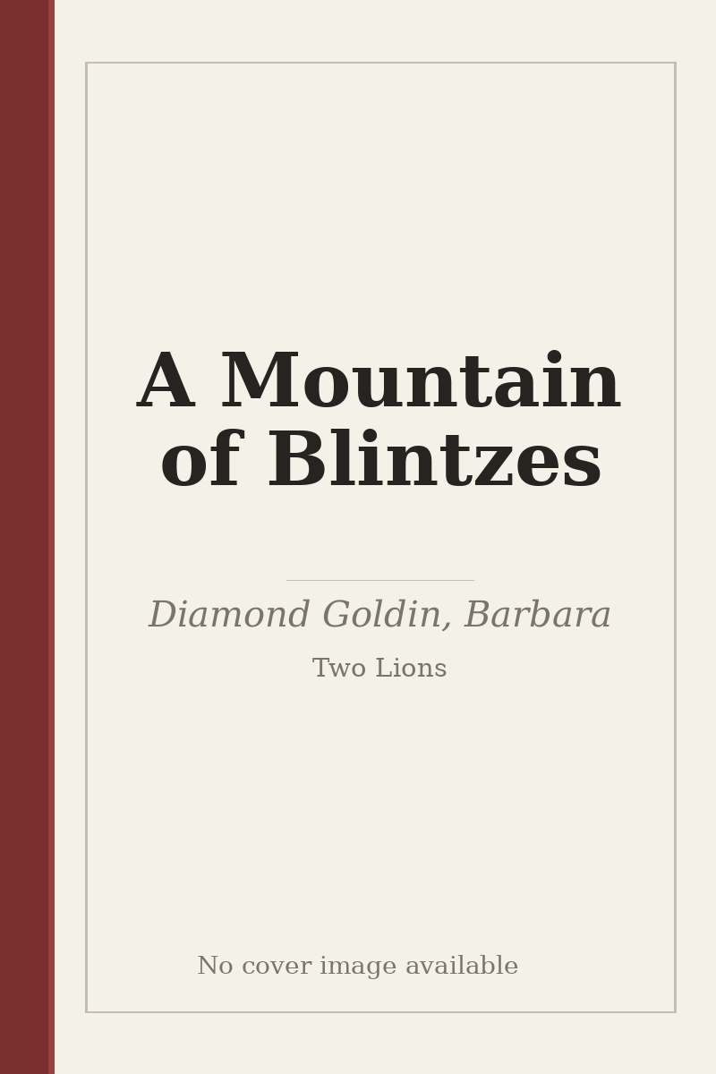 A Mountain of Blintzes - no cover image available