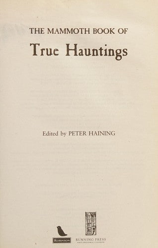 The Mammoth Book of True Hauntings