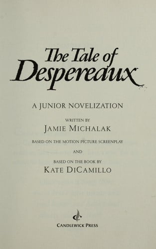 The Tale of Despereaux Movie Tie-In Junior Novelization