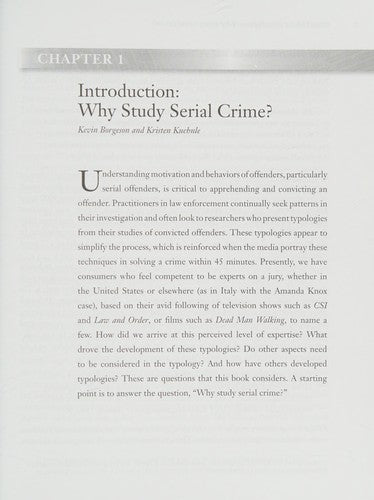 Serial Offenders: Theory And Practice