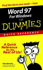 Word 97 for Windows® for Dummies®: Quick Reference