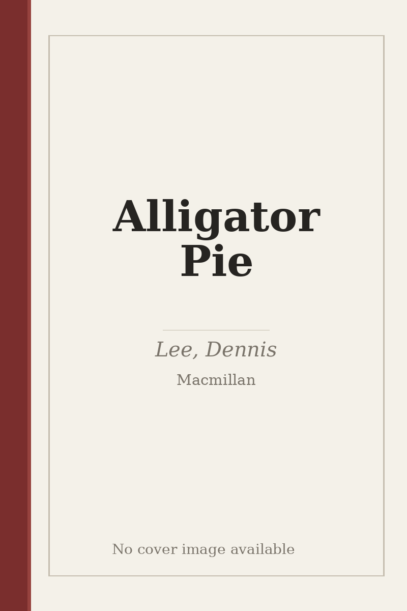 Alligator Pie - no cover image available