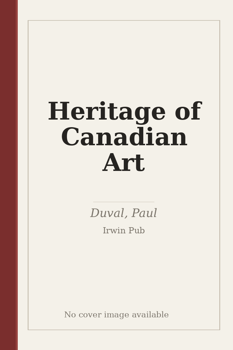 Heritage of Canadian Art - no cover image available