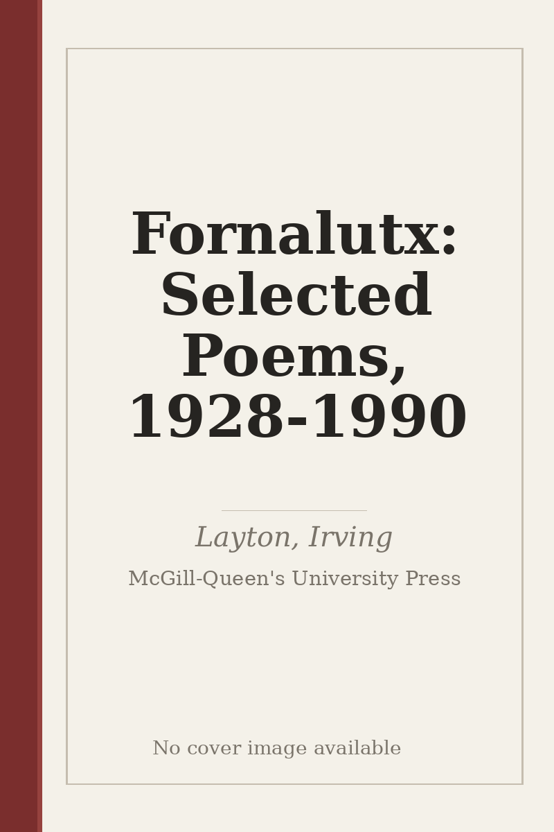 Fornalutx: Selected Poems, 1928-1990 - no cover image available