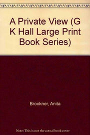 A Private View (G K Hall Large Print Book Series)
