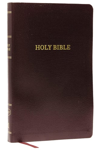KJV Holy Bible: Thinline with Cross References, Burgundy Bonded Leather, Red Letter, Comfort Print (Thumb Indexed): King James Version: Holy Bible, King James Version