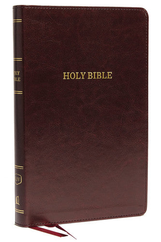 KJV, Deluxe Thinline Reference Bible, Leathersoft, Burgundy, Thumb Indexed, Red Letter, Comfort Print: Holy Bible, King James Version