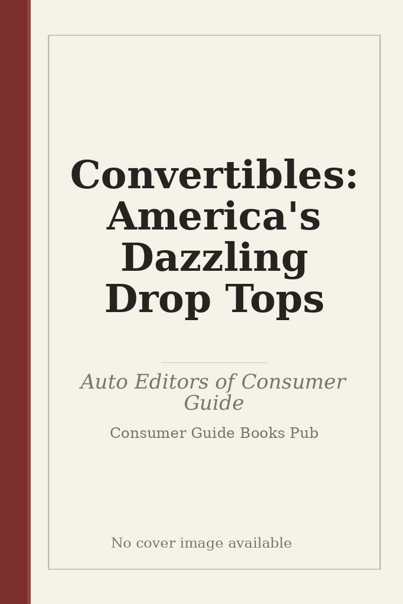 Convertibles: America's Dazzling Drop Tops - no cover image available
