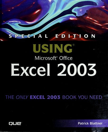 Special Edition Using Microsoft Office Excel 2003