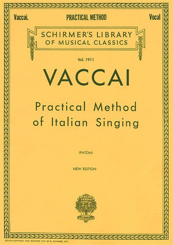 Practical Method of Italian Singing High Soprano: Schirmer Library of Classics Volume 1911 High Soprano