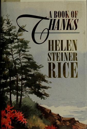 A Book of Thanks