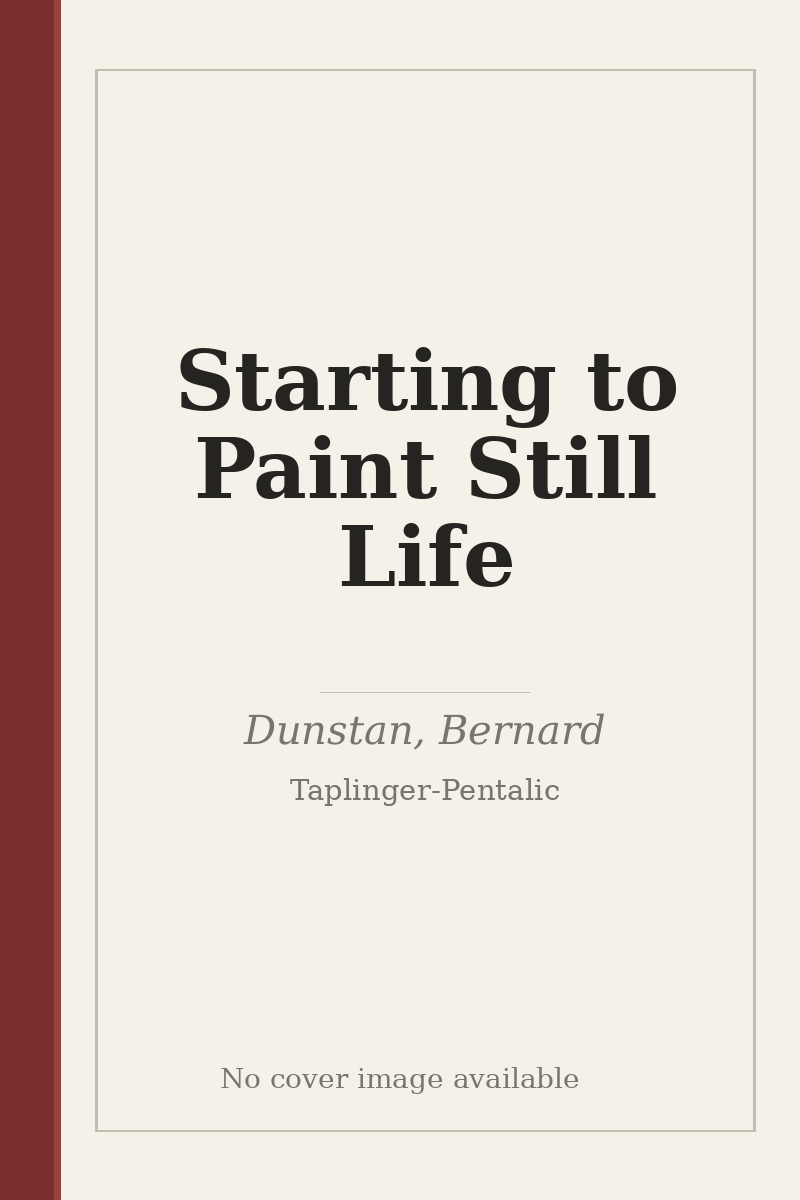Starting to Paint Still Life - no cover image available