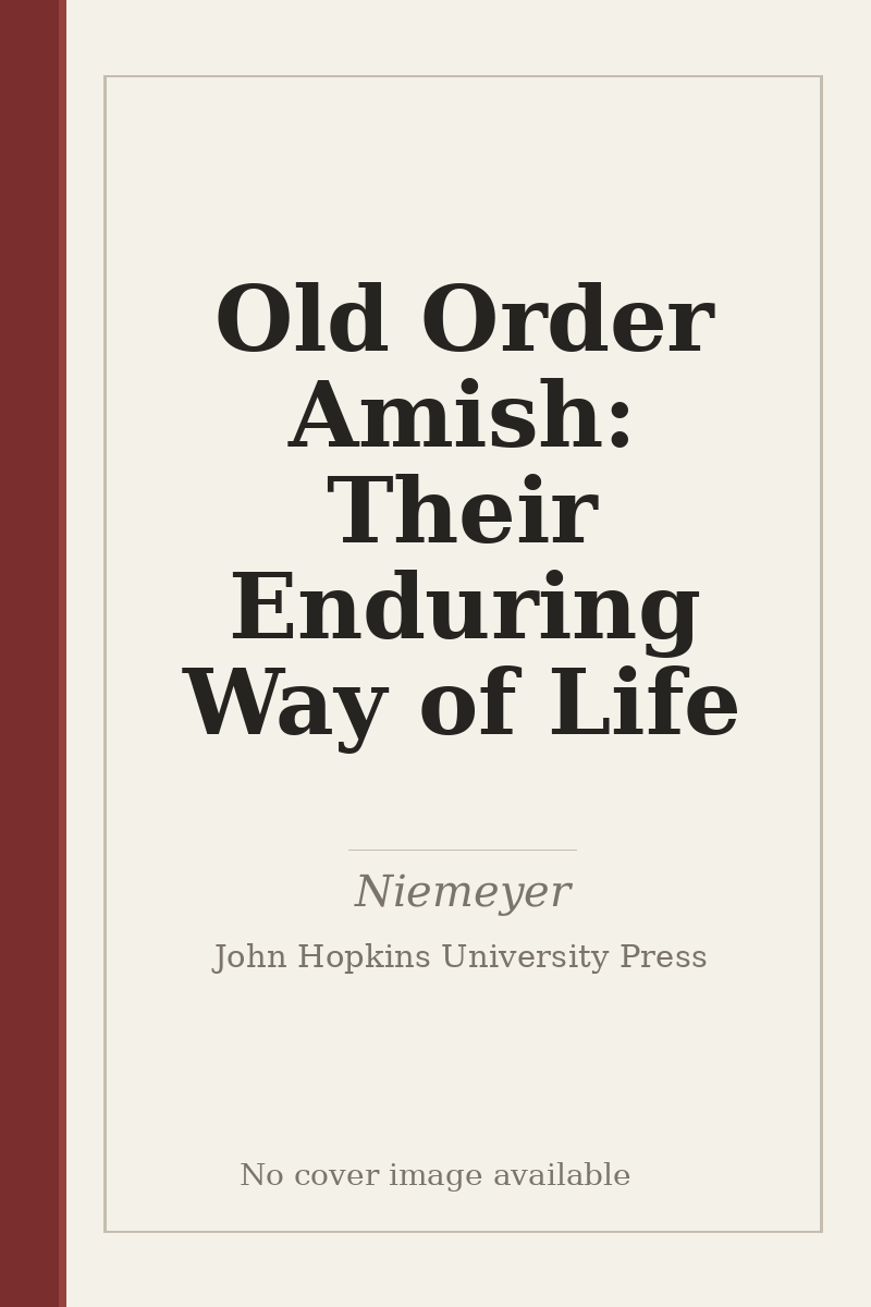 Old Order Amish: Their Enduring Way of Life - no cover image available