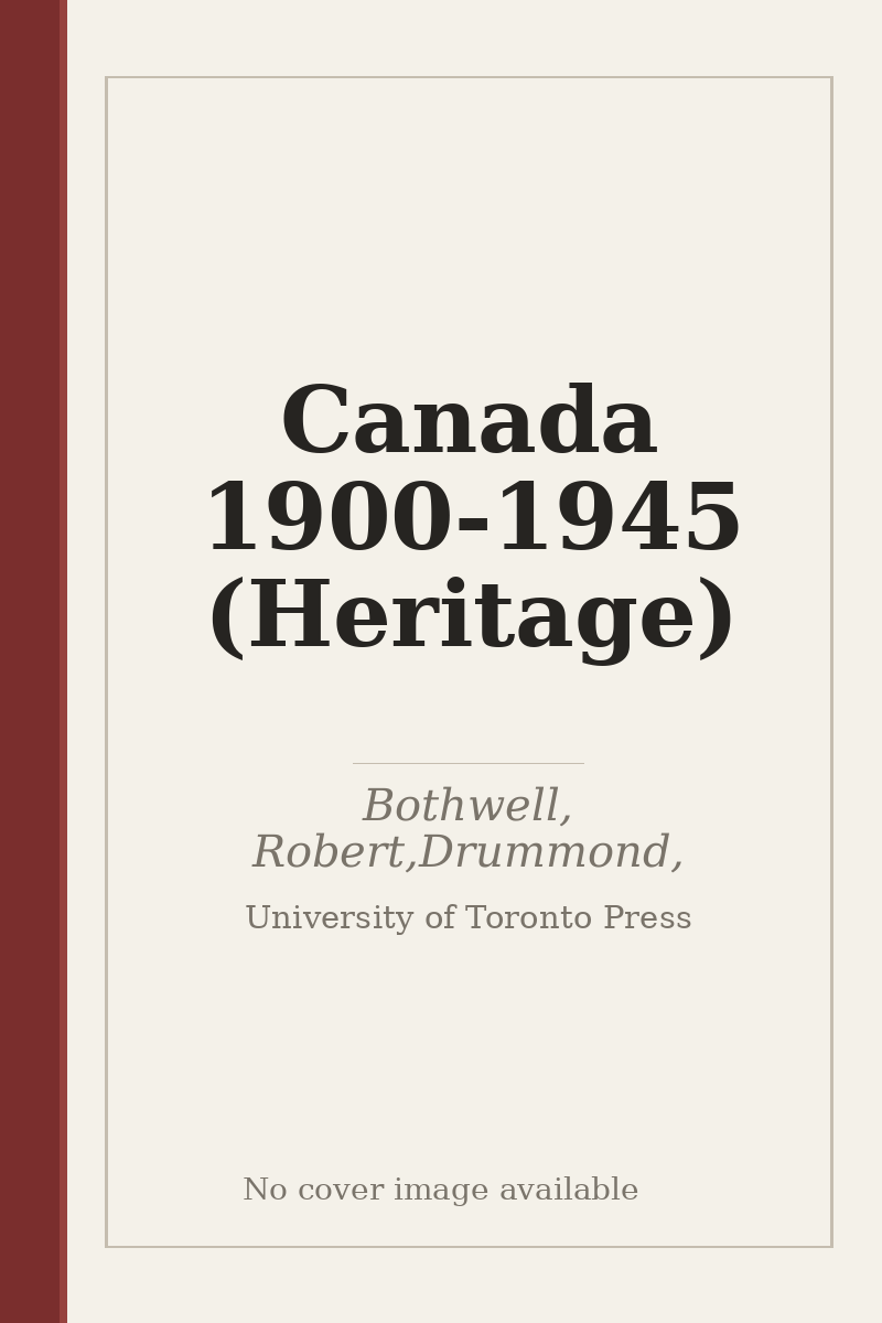 Canada 1900-1945 (Heritage) - no cover image available