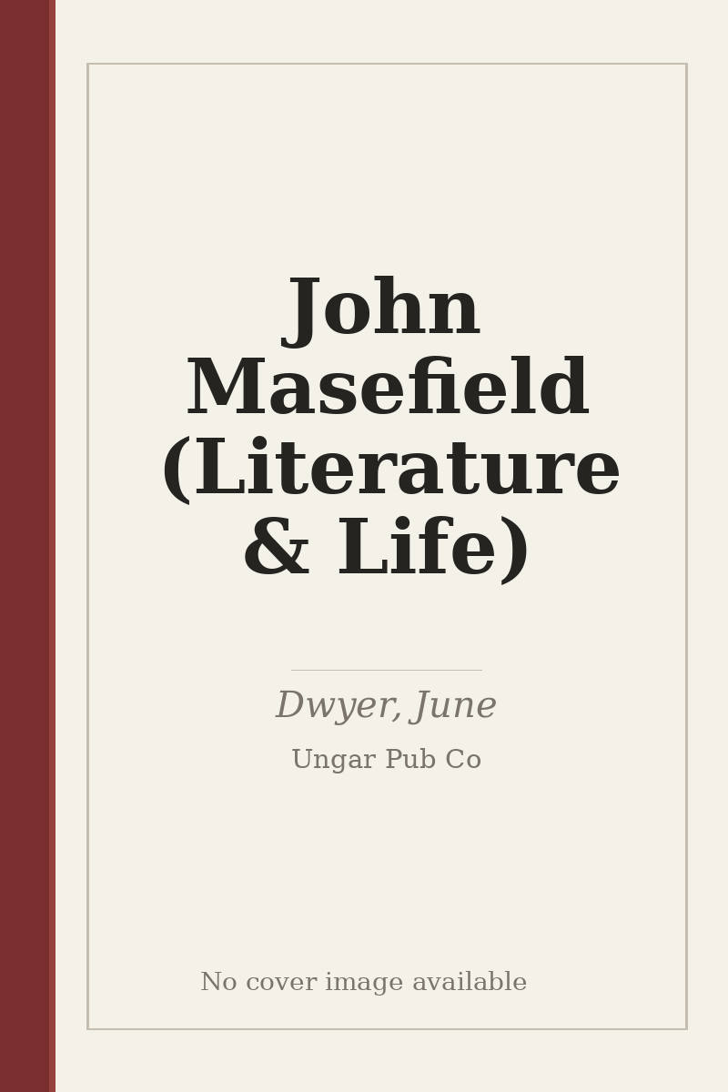 John Masefield (Literature & Life) - no cover image available