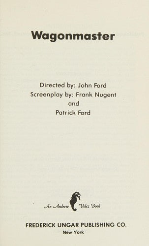 Wagonmaster (R.K.O.Classic Screenplays)