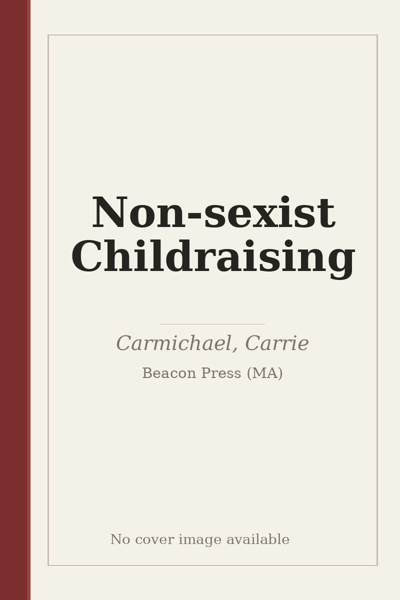 Non-sexist Childraising - no cover image available