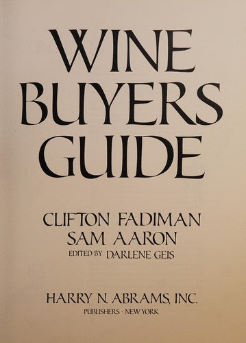 Wine Buyers Guide