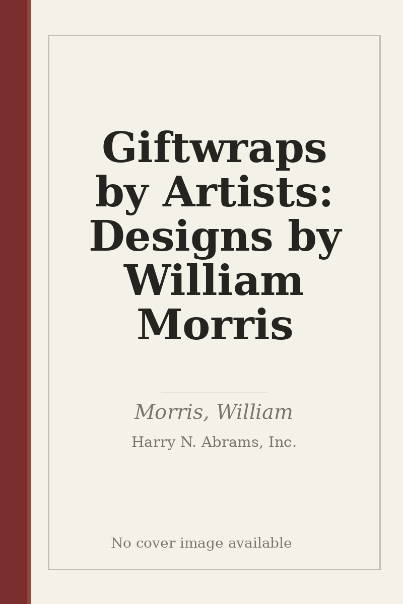 Giftwraps by Artists: Designs by William Morris - no cover image available