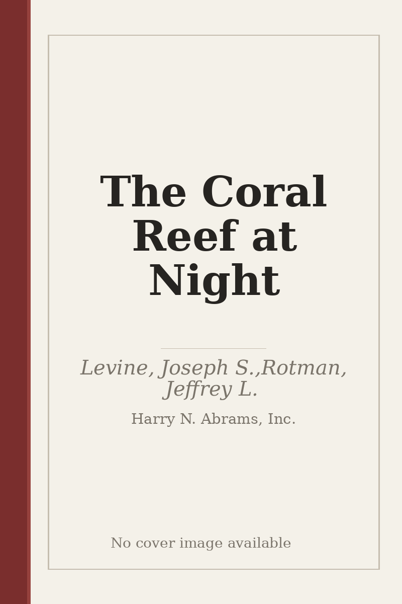 The Coral Reef at Night - no cover image available