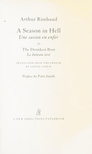 A Season in Hell & The Drunken Boat: 1211 (New Directions Paperbook)
