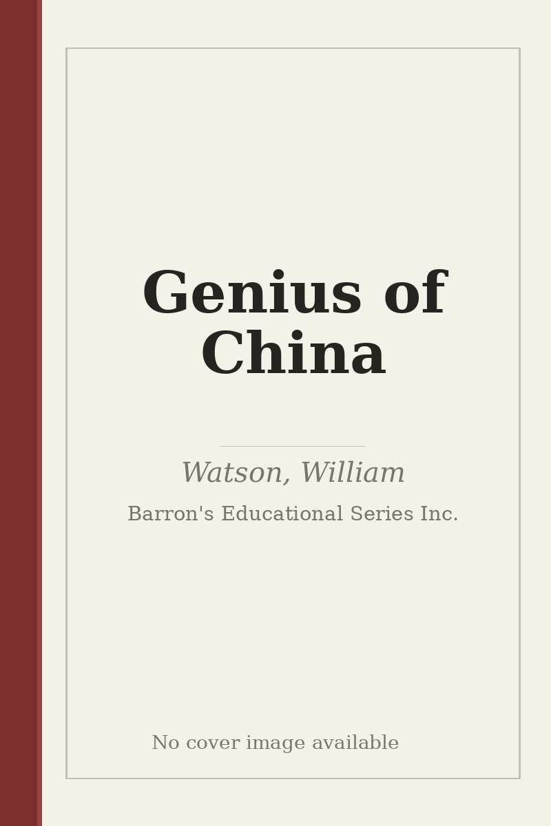 Genius of China - no cover image available