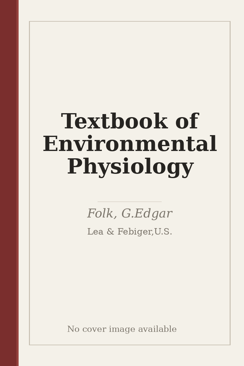Textbook of Environmental Physiology - no cover image available