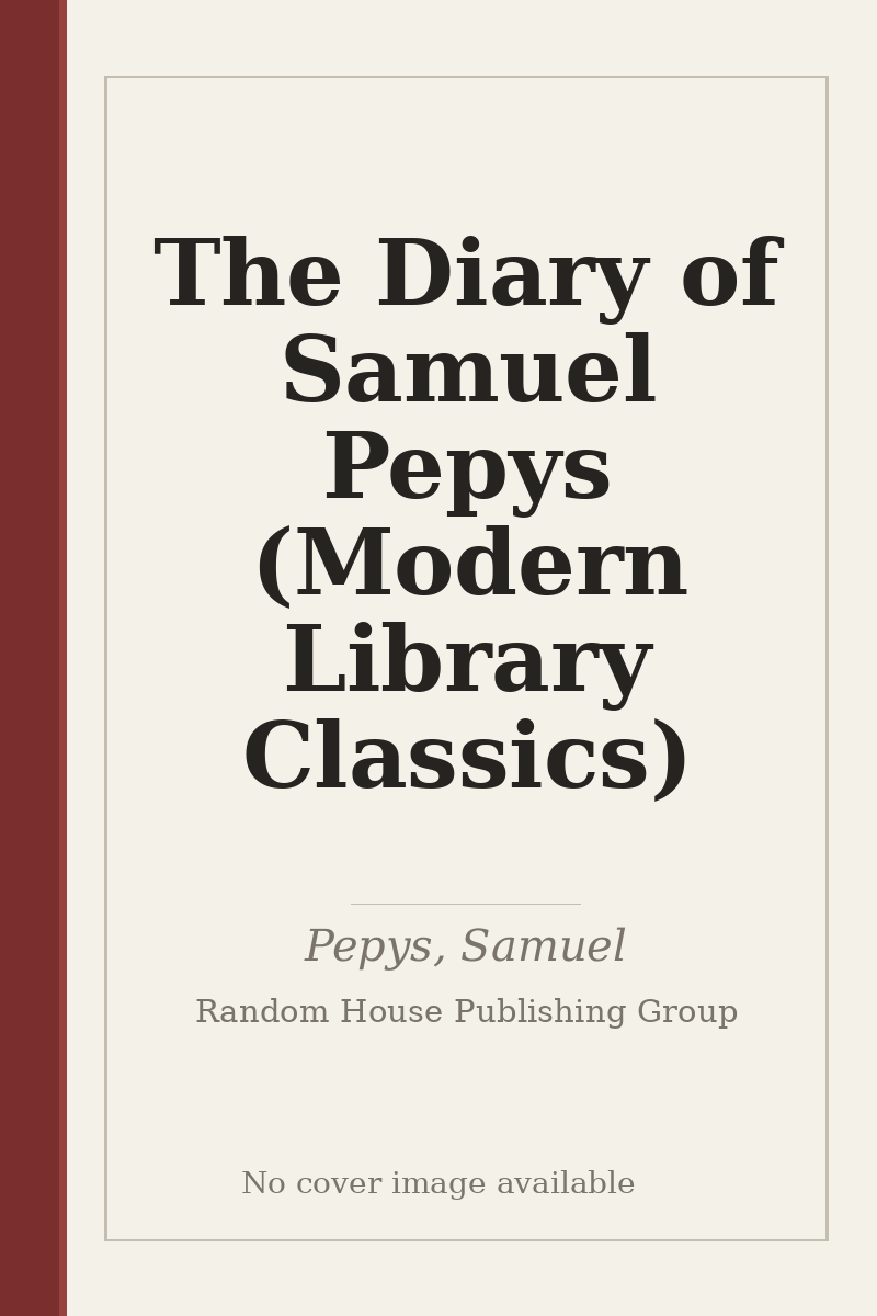 The Diary of Samuel Pepys (Modern Library Classics) - no cover image available