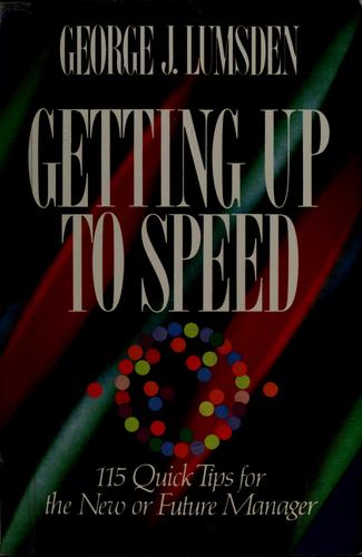 Getting Up to Speed
