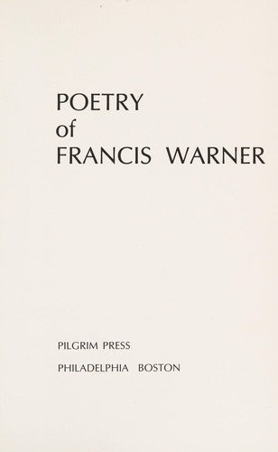 Poetry of Francis Warner